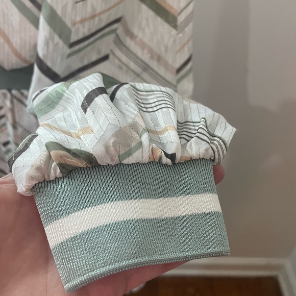 Ted Baker Everglades Chevron Patterned Long Sleeve Dress with sequin thread - Picture 3 of 8